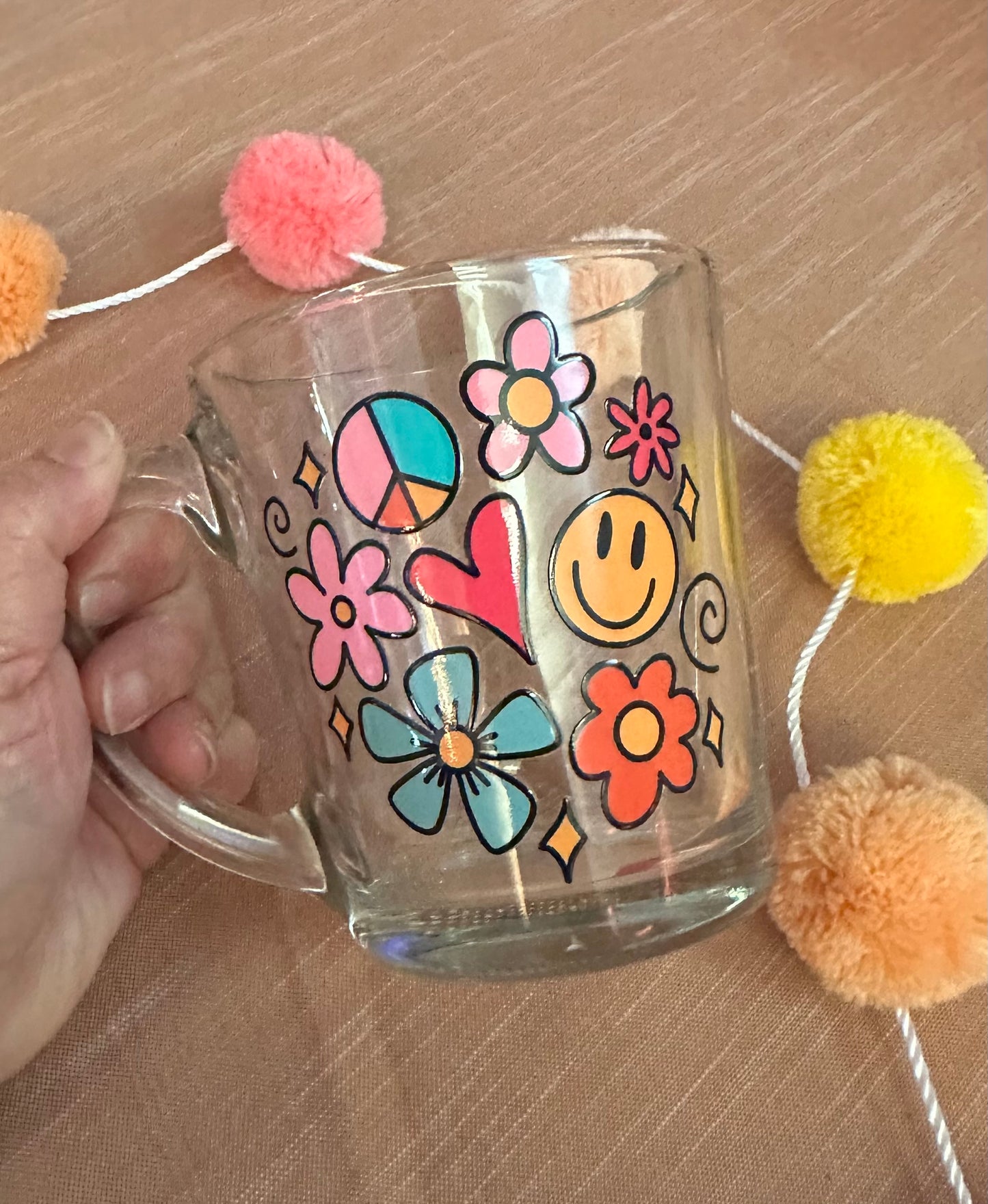Peace and Love Doodles Mug
