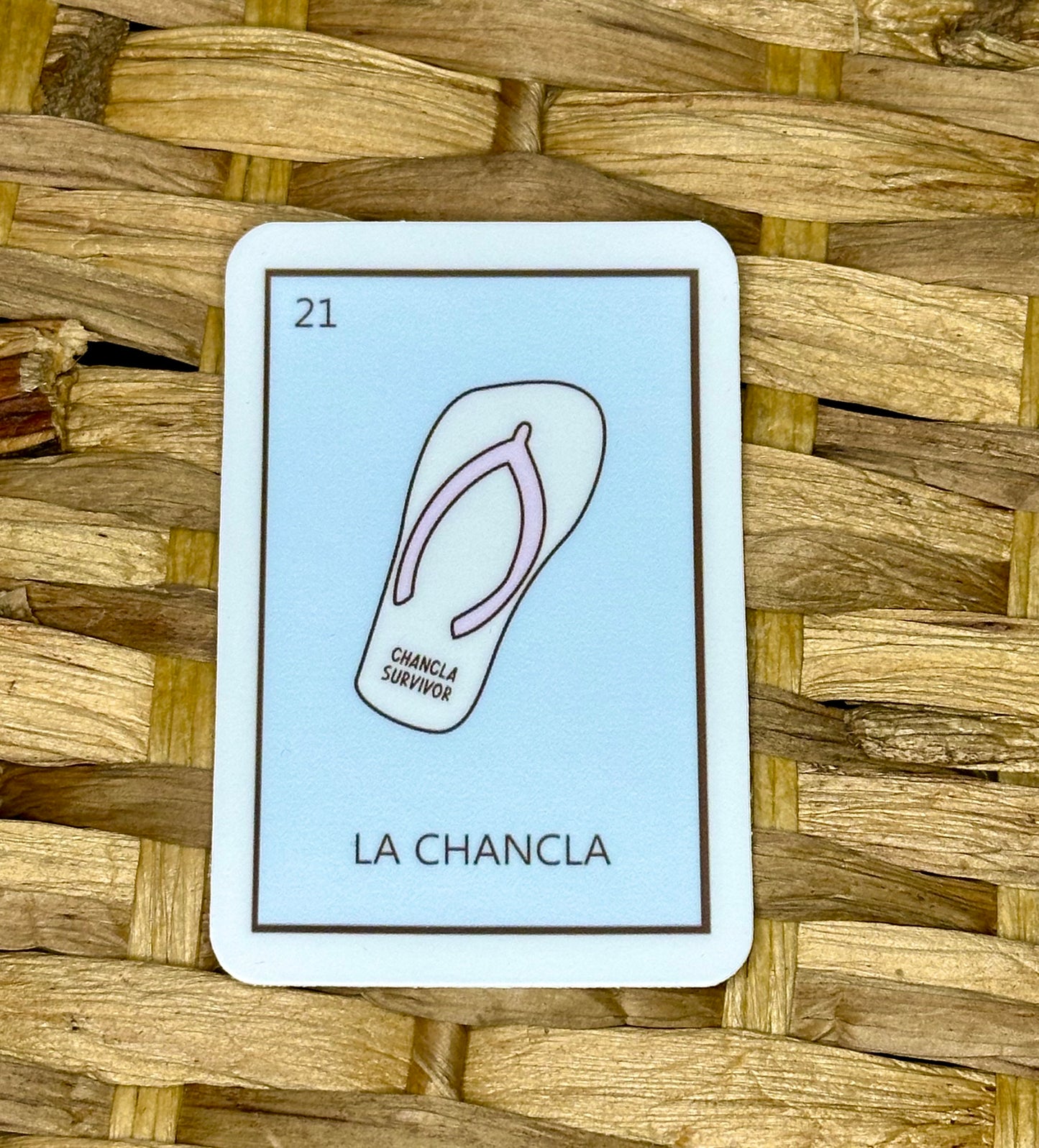 La Chancla Loteria Sticker - Matte