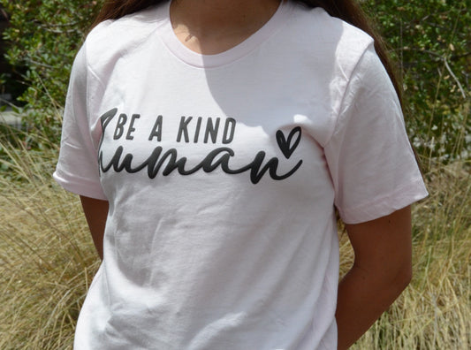 Be a Kind Human - Puff Print Tee