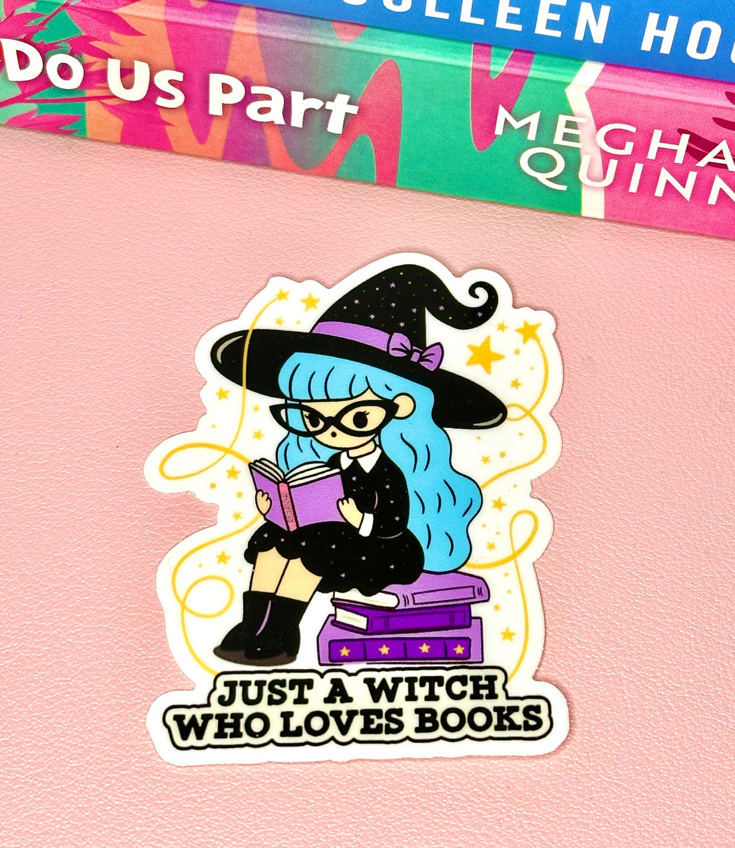 Just a Witch Who Loves Books Sticker - Matte
