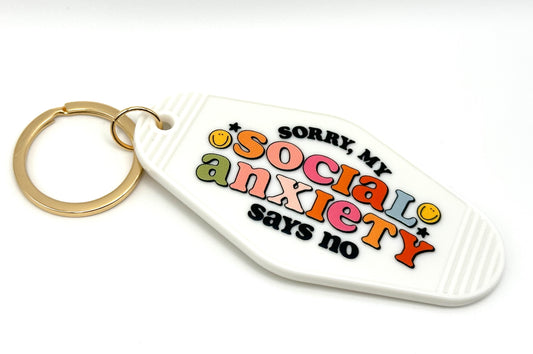 Social Anxiety Keychain