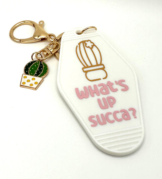 What's Up Succa? Keychain