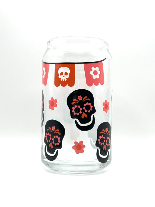 Calavera Glass Cup