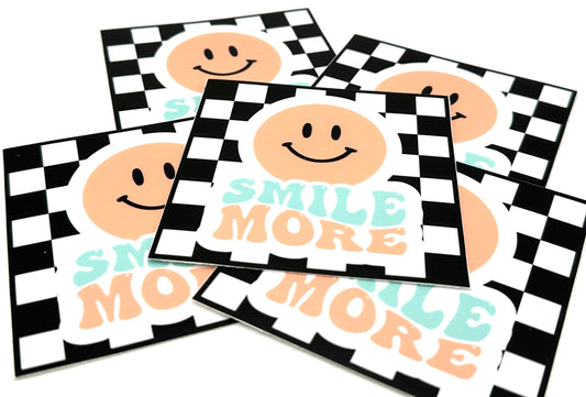 Smile More Kiss-Cut Sticker