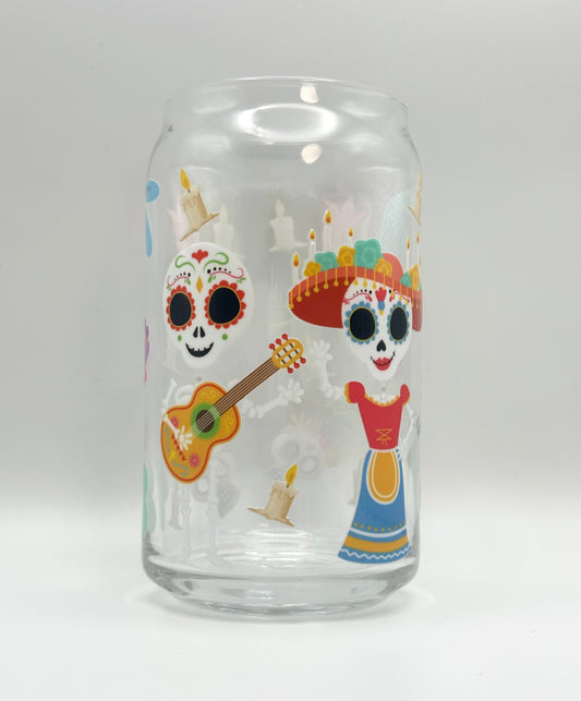 Dia de Los Muertos Glass Cup